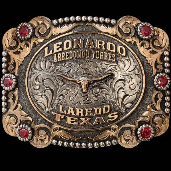 The Cattle Pen Belt Buckle is the classiest way to award your winners for their efforts. Personalize this belt buckle with your lettering, figure and stones!
